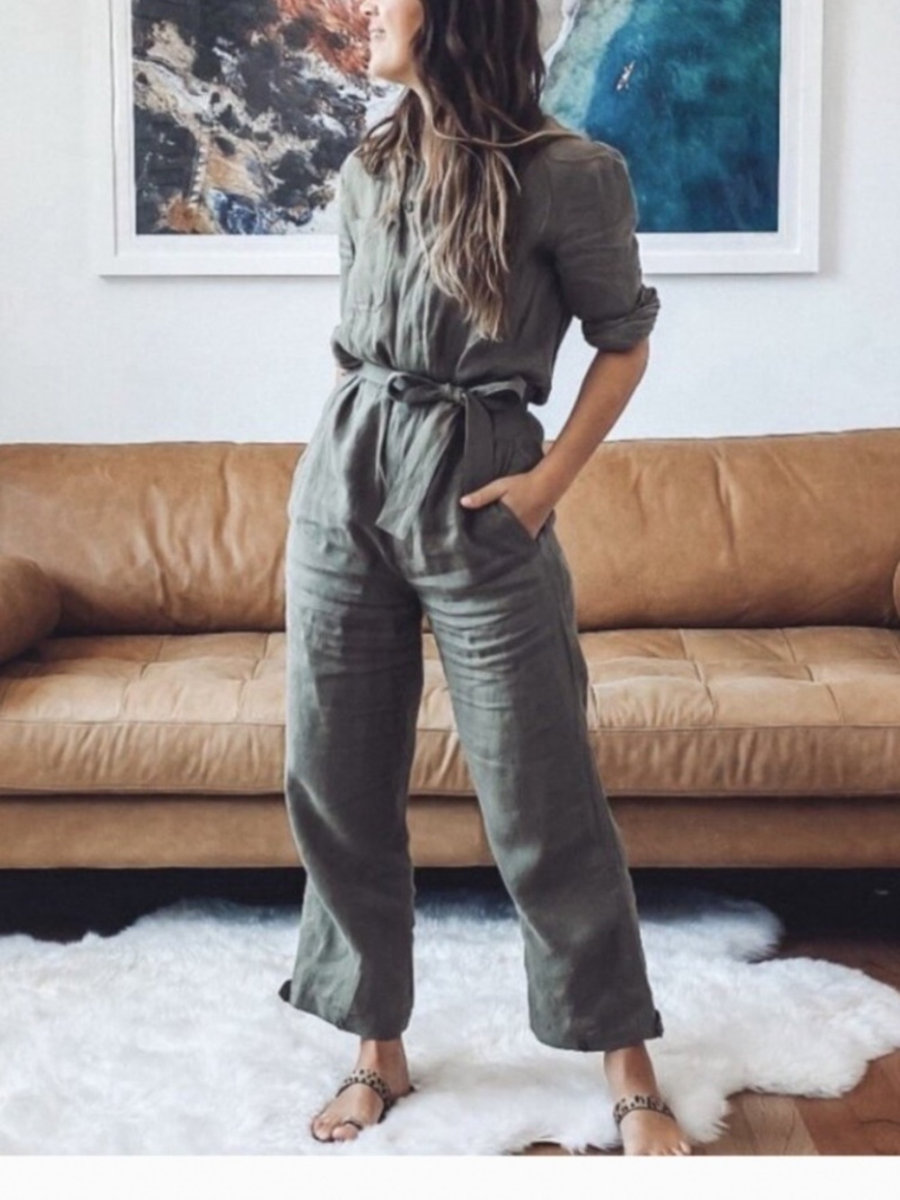 Jenni Kayne Linen jumpsuit S